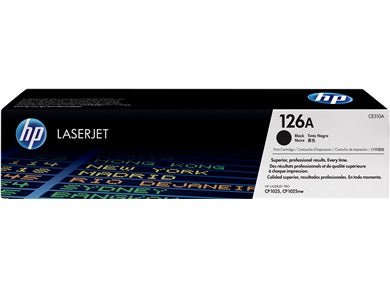 HP 126A Black Original LaserJet Toner Cartridge Page Yield 1200 (P/N CE310A) | Cartridge King 
