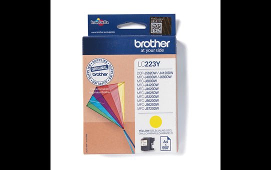 Brother Original LC223 Standard Yellow Ink Cartridge | Cartridge King 