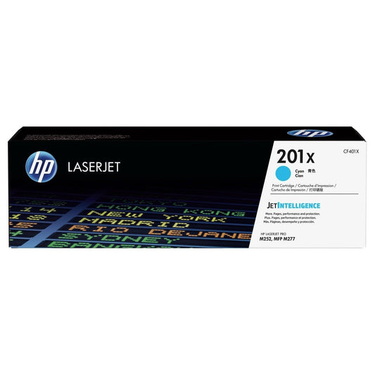 HP 201X High Yield Cyan Original LaserJet Toner Cartridge Page Yield 2300 CF401X HP