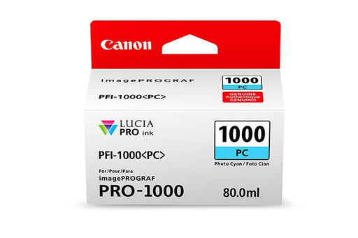 Canon PFI-1000PC Photo Cyan Printer Ink Cartridge | Cartridge King 