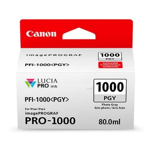 Canon PFI-1000PGY Photo Grey Printer Ink Cartridge Canon