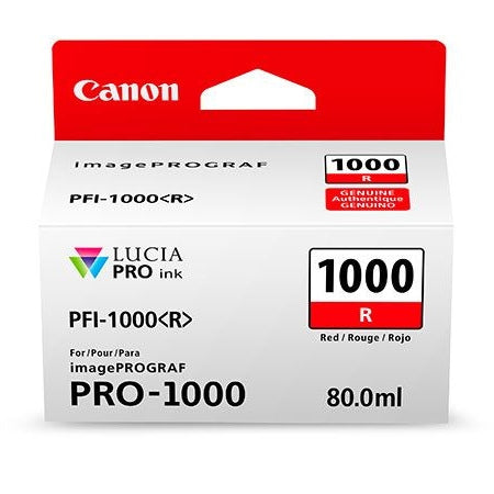 Canon PFI-1000R Red Printer Ink Cartridge Canon